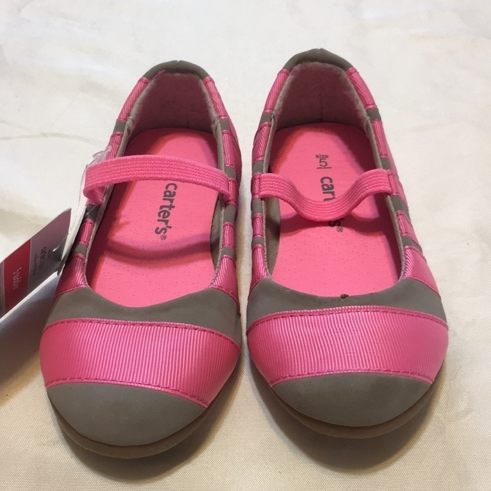 Carter’s Pink Gray striped infant…
